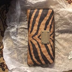 Michael kors animal print wallet